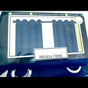 Blackout Panel 54”W x 84”L - 2pack - Navy Blue